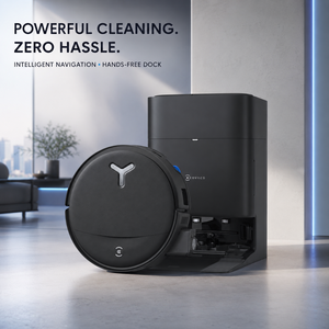 ECOVACS DEEBOT T80S OMNI Robot Vacuum & <b>Mop</b>, 24800Pa Suction, OZMO ROLLER 2.0, ZeroTangle 3.0, TruEdge 3.0, OMNI Station - Product Image 1