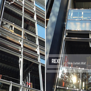 Tùy chỉnh kính nhôm mặt tiền trang trí bên ngoài ốp thanh giá rẻ Rèm tường phụ kiện để bán - Product Image 3