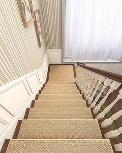 Tapis d'<span class=keywords><strong>escalier</strong></span> <span class=keywords><strong>en</strong></span> feutre sur mesure, absorbant la poussière, pour la décoration de la maison et de la villa, protection des marches – Fournisseur d'usine - Product Image 6