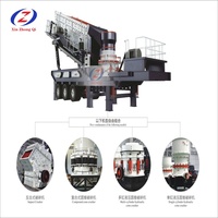 Station de concassage mobile compacte sur roues avec broyeur à marteaux intégré sur remorque, certifiée ISO 9001 CE, série H3-PCZ1310, 100-160tph