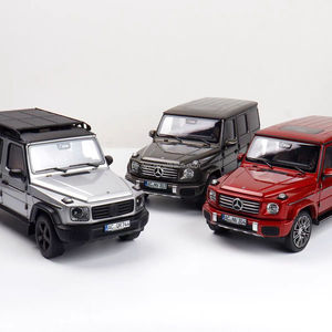 Modèle réduit de <span class=keywords><strong>voiture</strong></span> <span class=keywords><strong>Norev</strong></span> <span class=keywords><strong>1</strong></span>:<span class=keywords><strong>18</strong></span> Classe Big G G500 en métal moulé sous pression, modèle réel, simulation en métal, alliage métallique argenté, roue de secours ouvrable - Product Image 3