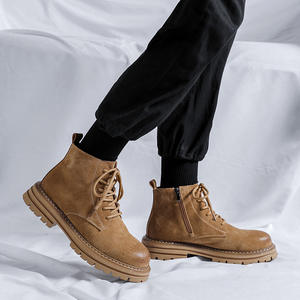 Botas de Tobillo de Cuero Puro <span class=keywords><strong>para</strong></span> <span class=keywords><strong>Hombre</strong></span> UP-4432r, Zapatos Deportivos <span class=keywords><strong>para</strong></span> Senderismo, Campamento y Actividades al Aire Libre, Zapatos Casuales Vintage <span class=keywords><strong>para</strong></span> <span class=keywords><strong>Hombre</strong></span> - Product Image 4