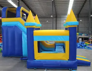 Lilytoys atacado inflável saltando crianças inflável gigante casa comercial castelo inflável com combinação de corrediça