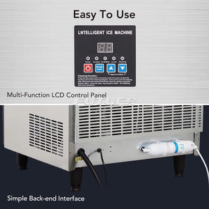 Machine à glaçons automatique commerciale 120 kg – Prix professionnel <span class=keywords><strong>pour</strong></span> la maison et les commerces alimentaires – Machine automatique à blocs de glace 220 V - Product Image 4