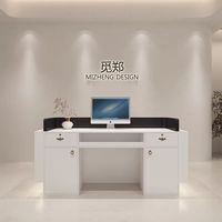 YS-0730 moderne écologique en bois MDF hauteur réglable carré réception pour hôtel bureau de Salon de beauté médical