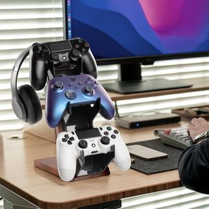 <span class=keywords><strong>Support</strong></span> de manette <span class=keywords><strong>en</strong></span> <span class=keywords><strong>bois</strong></span> à 3 niveaux compatible avec les accessoires de jeu PC, <span class=keywords><strong>support</strong></span> de <span class=keywords><strong>casque</strong></span>, <span class=keywords><strong>support</strong></span> de manette de jeu vidéo - Product Image 2