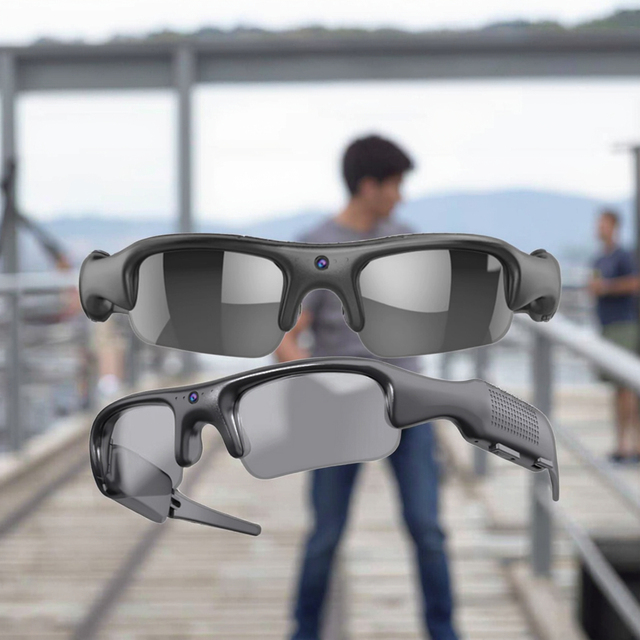 Portable IPX6 Waterproof Wireless Sport Action 1080p HD Smart Glasses Sunglasses Supports WIFI 32GB Built-in Memory Fishing
