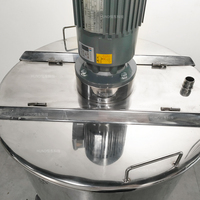 Cuve de mélange Hundom 500L pour applications chimiques, alimentaires et de boissons, cuve de mélange en acier inoxydable 200L pour jus