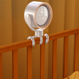 Ventilateur portable rechargeable Ownswing 5 vitesses, mini ventilateur de bureau mural, ventilateur ultra-silencieux pour poussette de bébé, utilisation en extérieur, ventilateur pieuvre - Product Image 4