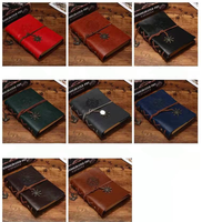 Cahiers de poche A6/A7 de style pirate européen Classeur à journaux en cuir PU personnalisé avec papier vélin