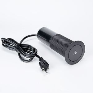 Enchufe de Cocina Hidráulico Emergente con 4 Tomas de Corriente Ocultas, 2 Puertos USB A+C de Carga Rápida y Carga Inalámbrica Superior - Product Image 5
