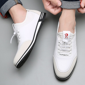 Scarpe sportive Casual in pelle da <span class=keywords><strong>uomo</strong></span> per <span class=keywords><strong>Sneakers</strong></span> bianche stile retrò primavera estate con Sole morbidi e fodera in vera pelle - Product Image 5