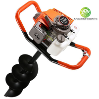 Máquina perforadora de tierra a gasolina de alta calidad, superventas de fábrica, herramienta de jardín manual con motor.