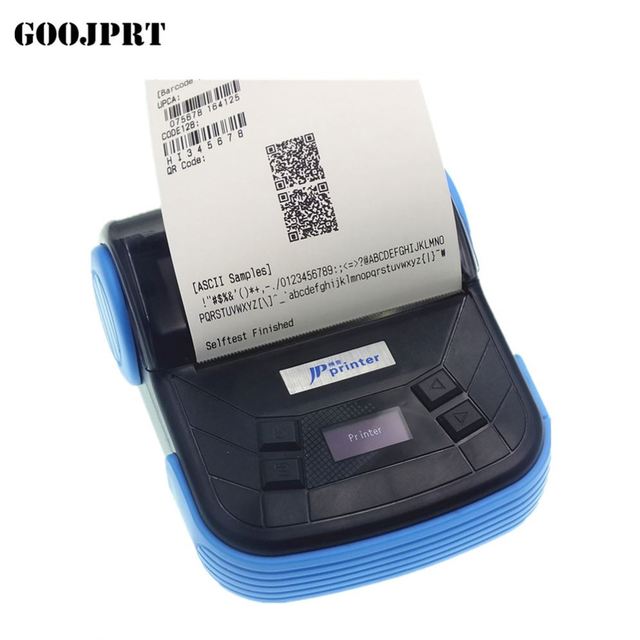 GOOJPRT MTP-3A Mini Portable Wireless Pocket Printer 80mm Android Blue/tooth Thermal Printer With Screen
