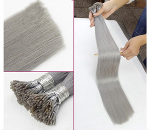 Calidad Premium One Donor Cutícula alineada Stick I Tip Extensión del cabello 100% Cabello humano virgen <span class=keywords><strong>Punta</strong></span> de queratina Cabello - Product Image 5