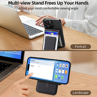 Portefeuille de téléphone Magsafe tendance avec puce Apple Find My intégrée, étui fin en cuir PU magnétique avec support et porte-cartes pour iPhone Series