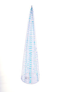 Wholesale Treesmas Iridescent Tinsel <b>Cone</b> <b>Tree</b> <b>Christmas</b> Ornament Plastic/Metal Indoor/Outdoor Event Holiday Decor - Product Image 2