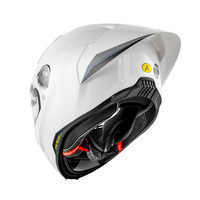 Casque de moto intégral MOTOWOLF homologué DOT, casque vintage ouvert pour scooter, casque de moto à visière ouverte