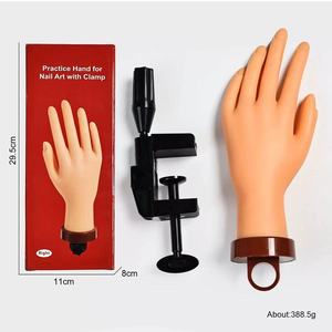 Flexible Mannequin <b>Nail</b> <b>Practice</b> <b>Hand</b> Positional Fingers for Acrylic <b>Nail</b> Training Manicure - Product Image 3
