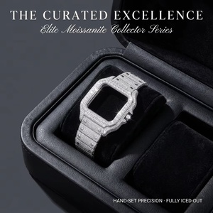 Reloj de Pulsera para Hombre Resistente al Agua con Cristal de Zafiro R 108-1, con Moissanita VVS de Alta Calidad que Pasa la Prueba - Product Image 1
