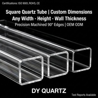 Tubos de Vidrio de Cuarzo Resistentes a Altas Temperaturas Personalizados para Uso Industrial, Tipo Ladrillo de Vidrio, Transparentes
