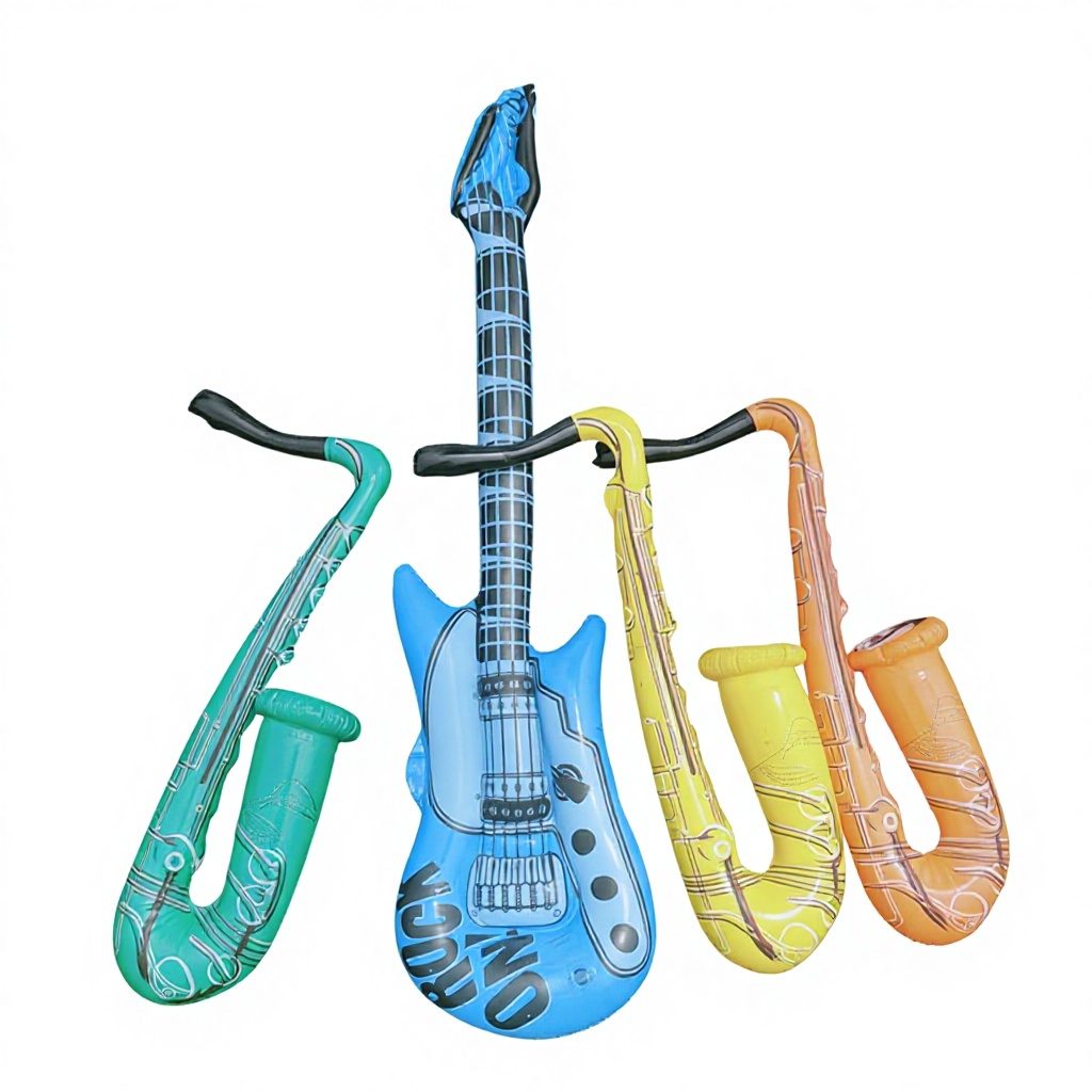 Low Price PVC Inflatable Sax Inflatable Rock Band Toy Set