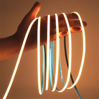 LED COB flexible en cuivre de 5 mm, 480 LED/m, CRI 90, bleu glacé, rouge, vert, jaune, blanc chaud/froid, paysage, IP33, DC12V/24V