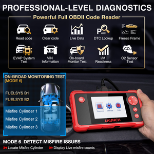Outil de diagnostic multi-systèmes LAUNCH CRP123 V2.0, outil de diagnostic OBD2 pour moteur, ABS, SRS, transmission et airbag. - Product Image 2