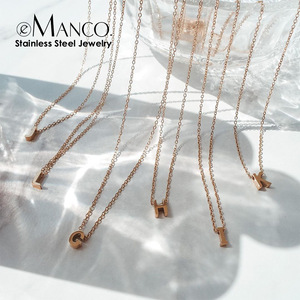 Emanco สร้อยคอเหล็กไทเทเนียมแบบข้ามพรมแดนของ Emanco สร้อยคอชุบทองทันสมัยเครื่องประดับสร้อยคอสเตนเลสแบบใหม่ - Product Image 1