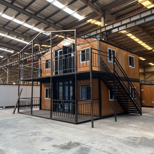 Maisons préfabriquées pliantes à bon <span class=keywords><strong>prix</strong></span>, 20 pieds, 30 pieds, 40 pieds, 2 étages, maisons préfabriquées de luxe à 2 étages, maisons conteneurs extensibles de 40 pieds, maison conteneur - Product Image 2