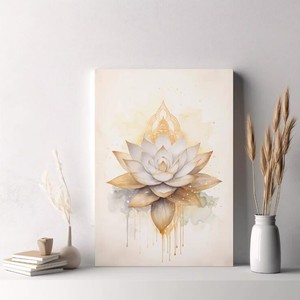Kanwo Buddha – impression sur toile, 24x36 pouces, art mural moderne pour salon, chambre à coucher, espace de yoga - Product Image 2