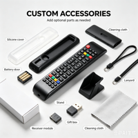 Télécommande universelle antichoc à code fixe KEYUAN TY-44A avec 4 boutons, portée de 20 m, piles AAA