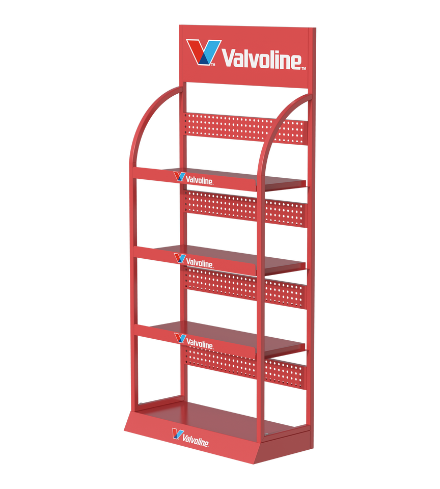 Standing Oil Display Rack Durable Metal Oil Display Stands - Customizable Solutions