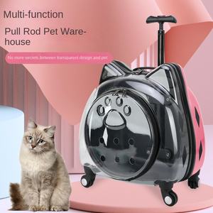 תיק מטען של חיית מחמד שקוף לחלוטין מתוך תרמיל חלל לחיות מחמד לשימוש בעלי חיים קטנים לשימוש רב תכליתי - Product Image 3