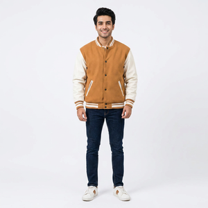 Custom Satin Varsity <b>Jacket</b> 100% Cotton Lightweight Breathable Winter <b>Men's</b> Fashion <b>Baseball</b> <b>Jackets</b> Available <b>for</b> Wholesale - Product Image 1