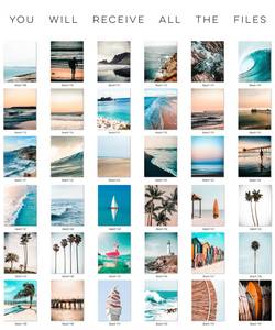 Bộ 200 Áp Phích In Nghệ Thuật Treo Tường Bãi Biển Tranh Cảnh Biển Lướt Sóng Tranh Phong Cảnh In Ven Biển Nghệ Thuật Đại Dương - Product Image 4