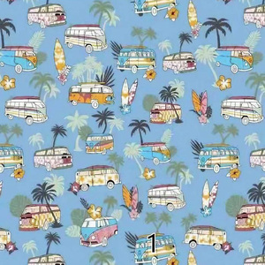 Digital Print Summer Holiday Seashore Cotton Fabric for <strong>Shirting</strong> - Product Image 5