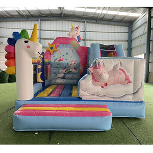 Castillo Inflable Comercial de PVC <span class=keywords><strong>EN</strong></span> 14960, Castillo Inflable con Tobogán para Obras de Construcción al Aire Libre - Product Image 6