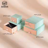 Caja de Joyería con Logotipo Personalizado, Caja Organizadora de Joyería de Alta Calidad, Caja de Papel para Anillos, Aretes y Collares