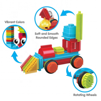 Briques de construction en poils synthétiques grand format, pièces de construction en ABS, ensemble de jeu d'imitation, programme de jouets sous marque privée