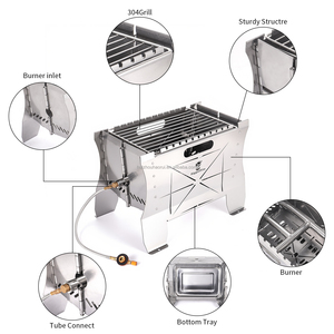 Hỗ trợ tùy biến chất lượng cao đa chức năng <span class=keywords><strong>gas</strong></span> hố lửa di động ngoài trời cắm trại BBQ hố lửa nướng - Product Image 3