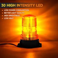 DC 12V LED Blitzlicht Blinklicht Universal Not leuchte für LKWs und Autos Stilvolles Flash Beacon Autozubehör