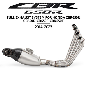 Pour Honda <span class=keywords><strong>CBR650R</strong></span> CB650F CB650R <span class=keywords><strong>CBR650F</strong></span> 2014-2024 Système Complet Modifier Racing Line Moto D'échappement Avant Lien Tuyau SH6R14 Slip - Product Image 2