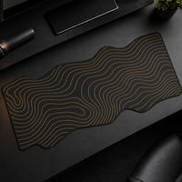 Alfombrilla de Ratón y Teclado Ideskmat OEM de Alta Densidad, Forma Personalizada de Nube, 30x85cm, para Decoración de Escritorio