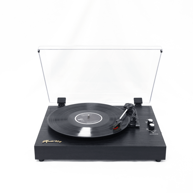 Home Decoration Retro Vinyl Record Player 3-Speed Turntable with Built-in Stereo Speaker, Bluetooth&RCA Output