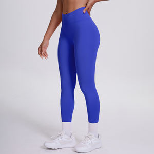 Женские бесшовные брюки для йоги с высокой талией, высококачественные однотонные дышащие шорты для фитнеса - Product Image 6