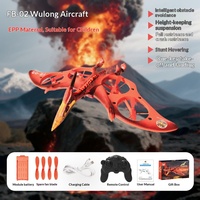 Avion télécommandé à 4 canaux, pterosaure, chasseur, simulation, nouveau, évitement d'obstacles, prêt à l'emploi, utilisation en intérieur, matériau EVA