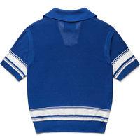 T-shirt pour homme en tissu tissé, col rabattu, couleur contrastée, impression numérique personnalisée, logo personnalisé, écologique