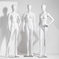 Mannequin femme en fibre de verre blanc mat, modèle tête de balle en PRV, prix d'usine, à vendre