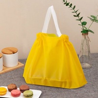 Sacs à emporter à cordon en plastique au fini givré Interdictions de livraison de nourriture personnalisées Restaurant Premium